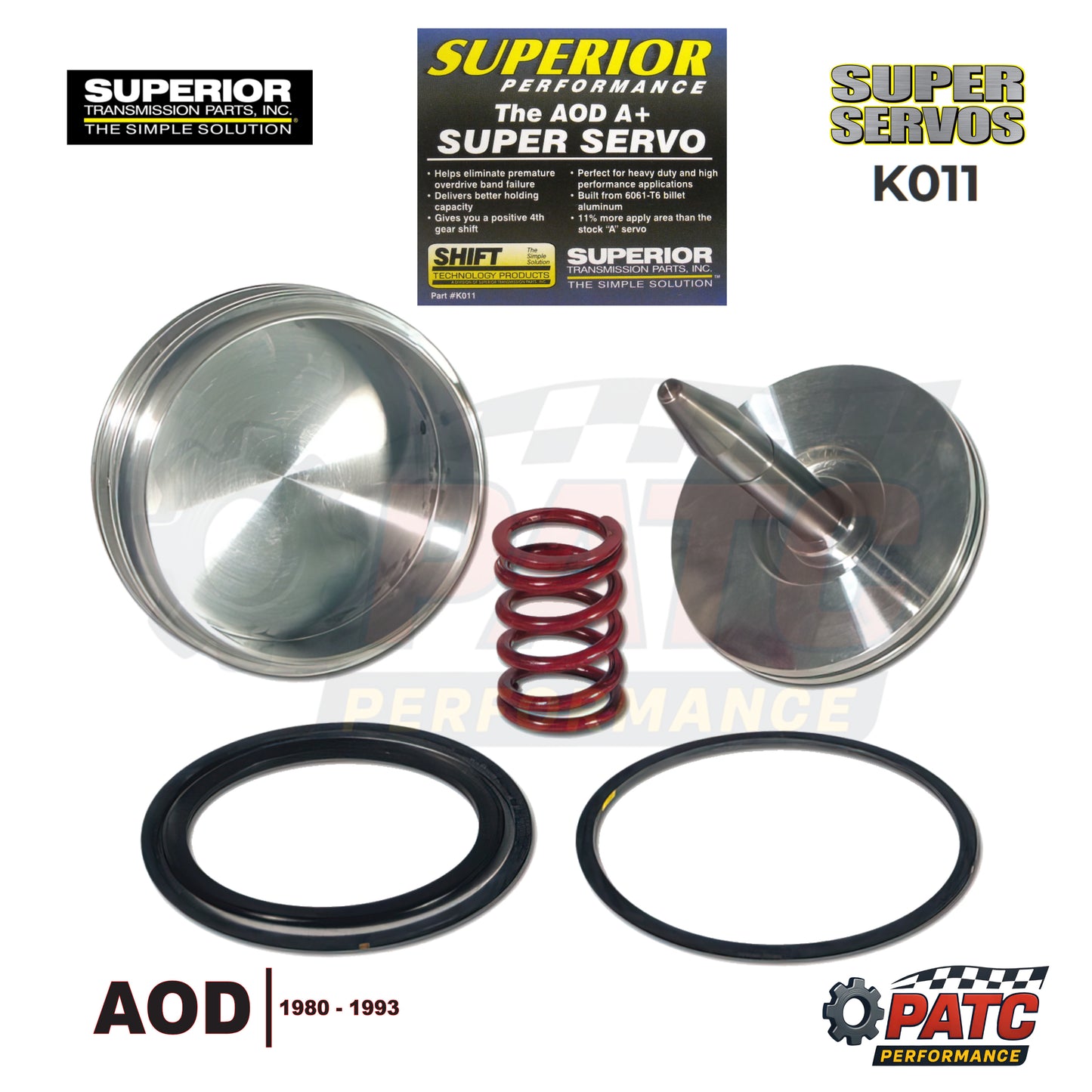 AOD Performance Overdrive Band and Billet A-Plus SuperServo® Piston Kit  | Superior K011