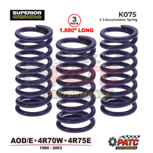 AOD AODE 4R70W 2-3 Accumulator Springs 3-Pack - Superior K075