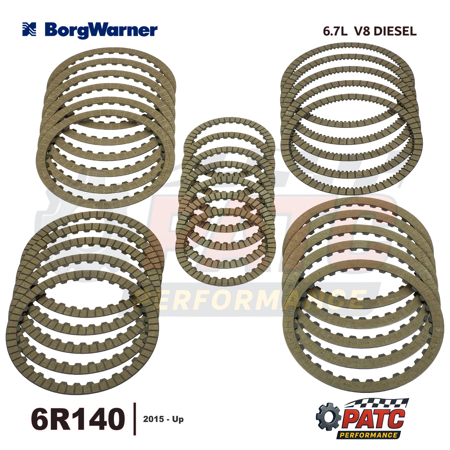 6R140 Transmission Friction Clutch Kit High Energy 2015-up Diesel Applications