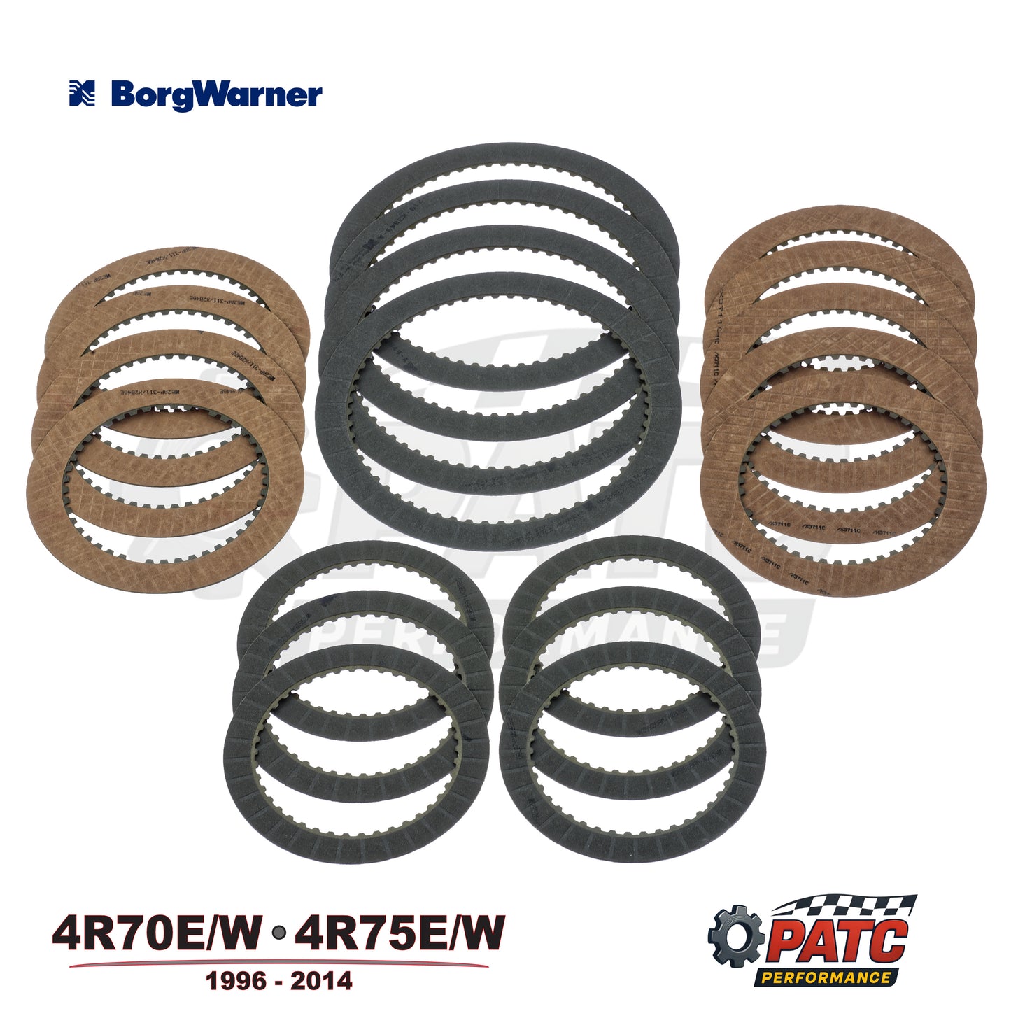 1994-2014 4R70E 4R75 Transmission Friction Clutches - by Borg Warner