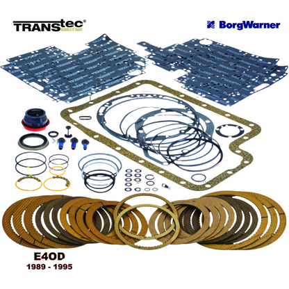 fits Ford 1989-95 E4OD Transmission Rebuild Kit Master Kit less Steels Transtec