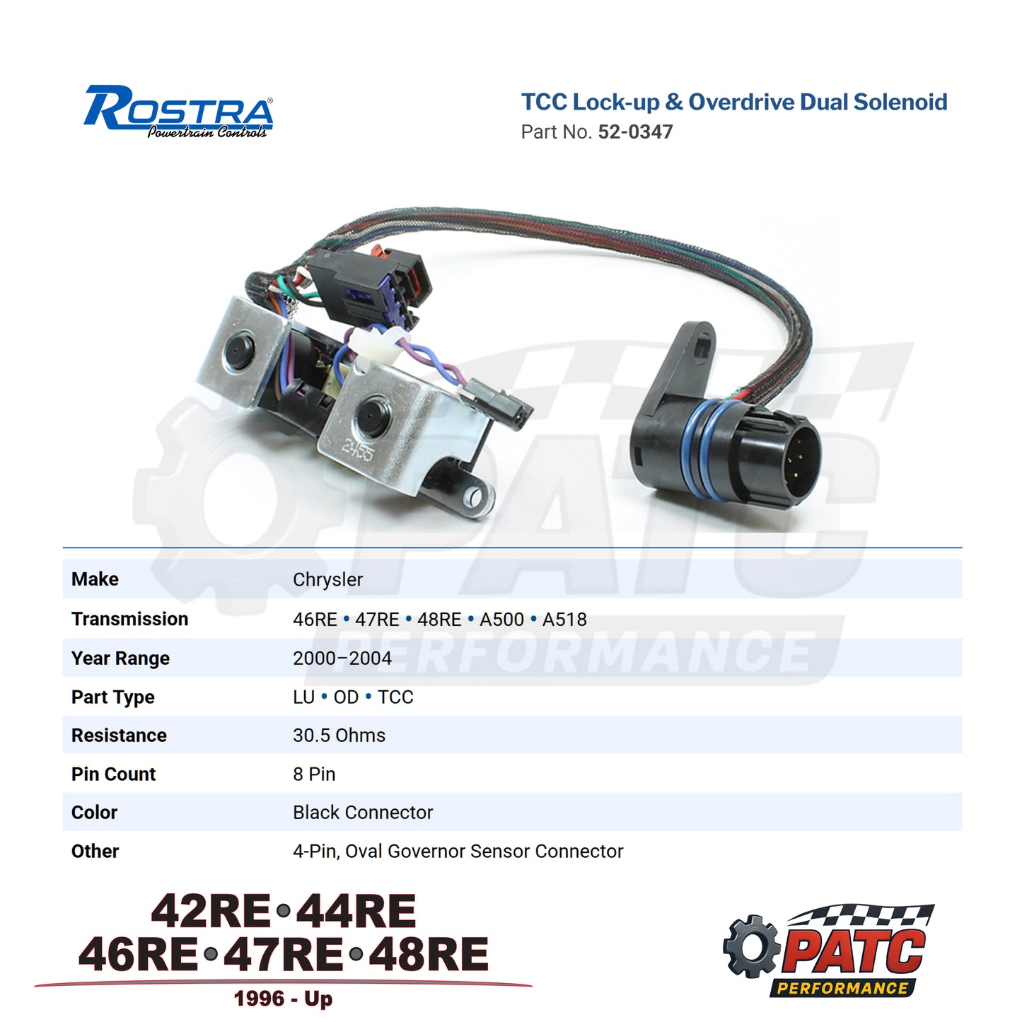 46RE 47RE 48RE Performance High Pressure Solenoid Upgrade Set 2000 & Up