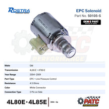 4L80E 4L85E Pressure Control Solenoid EPC - 2004-Up
