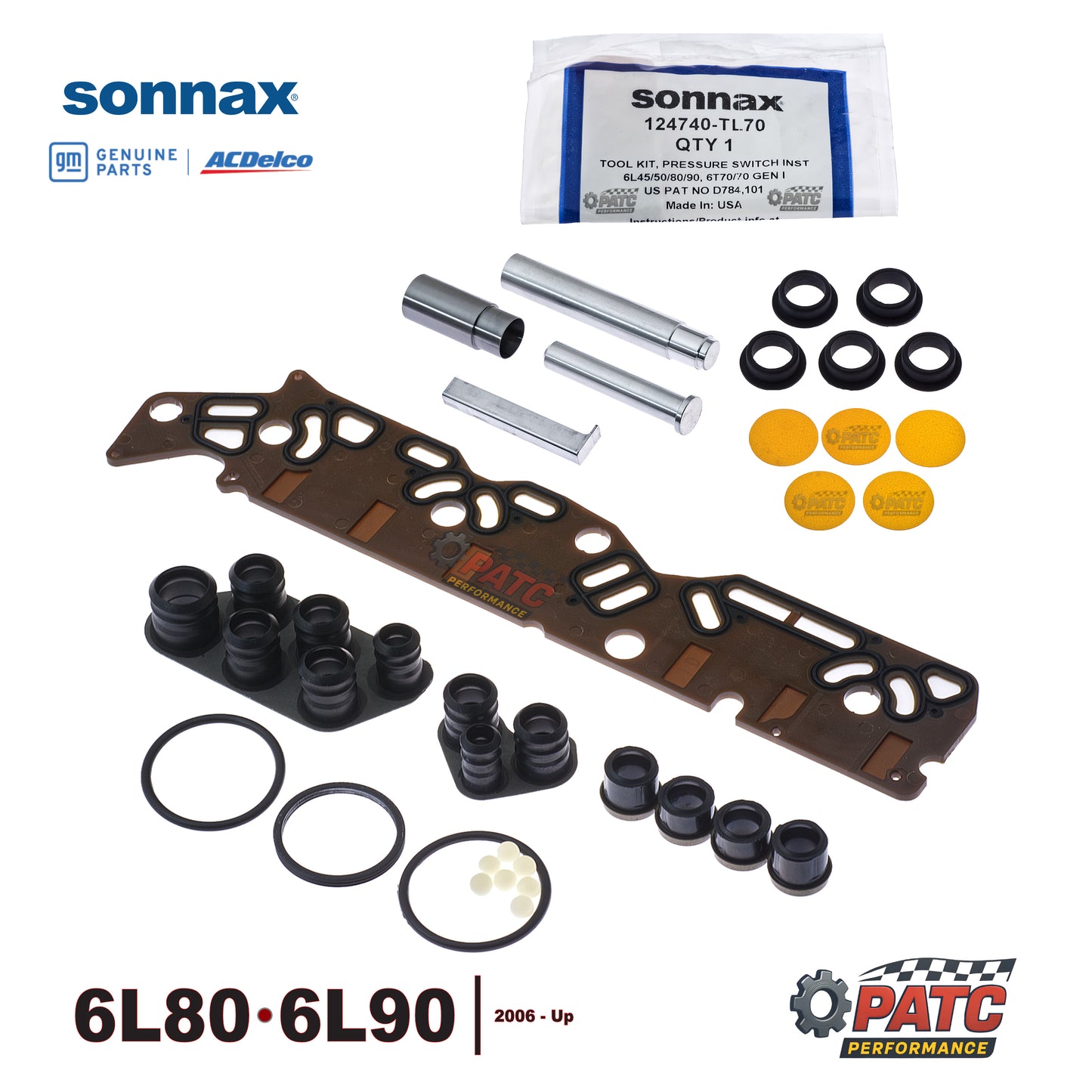 6L45/50 6L80 6L90 Pressure Switch Repair Kit, TEHCM Service w/Tool Set - Sonnax