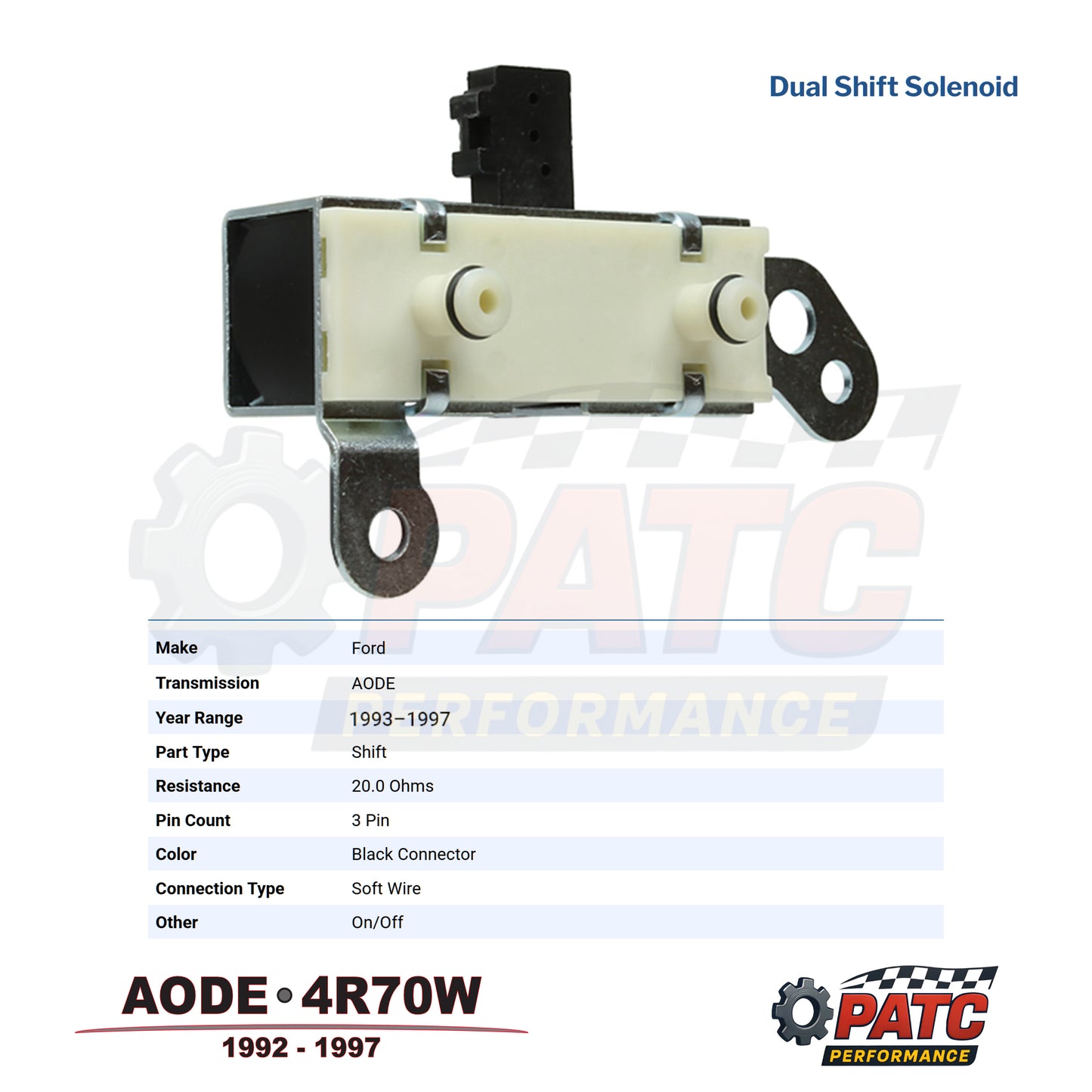 1992-1997 AODE 4R70W Transmission Shift Solenoid Assembly