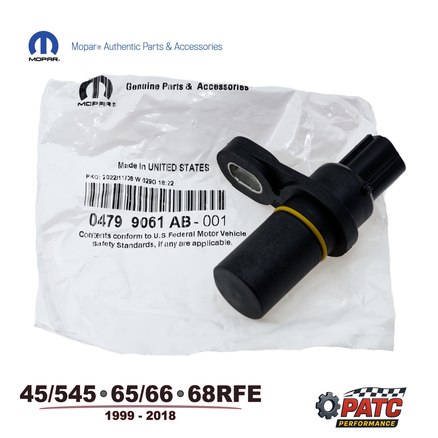 1999-Up 45-545-68RFE - Turbine Speed Sensor - OEM