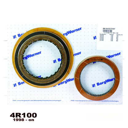for Ford E4OD 4R100 Transmission Rebuild Master Kit BorgWarner less Steels 1998+