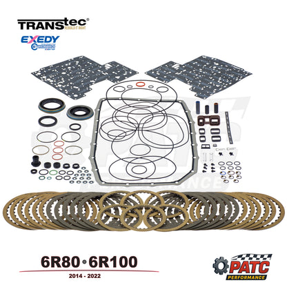 2014-2022 6R80 6R100 Ford Transmission Rebuild Kit with Exedy Clutches Transtec