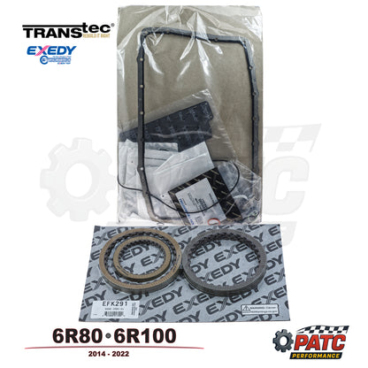 2014-2022 6R80 6R100 Ford Transmission Rebuild Kit with Exedy Clutches Transtec