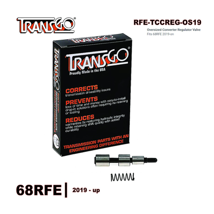 68RFE TCC Regulator Valve Kit OVERSIZED 2019on TransGo (RFETCCREGTK19)