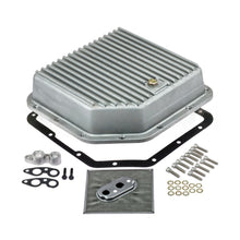 TH350 350C Transmission Oil Pan Aluminum Cool Fins with HP Filter and Pan Gasket