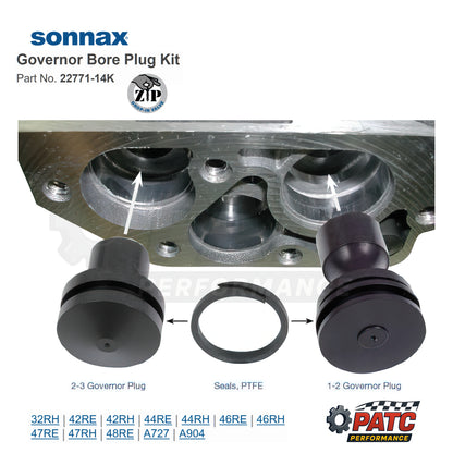 42-44-46-47-48RE Transmission Governor Bore Plug Kit | Sonnax 22771-14K