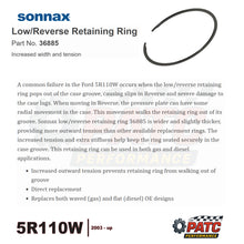 5R110W TorqShift Heavy Duty Snap Ring for Case, Diode - Sonnax 36885