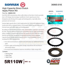 5R110W TorqShift High Capacity Direct Clutch Piston Kit - Sonnax 36965-01K
