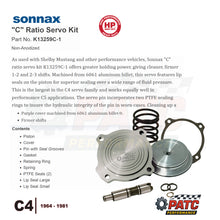C4 Performance Band Servo, C-Ratio Servo Kit | Sonnax K13259C-1