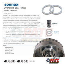 4L80E 4L85E Performance Turbine Shaft Fatty Sealing Rings - Sonnax 34716-01