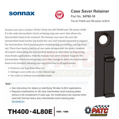 TH400 4L80E Case Saver - Snap Ring Retainer - Sonnax 34762-10