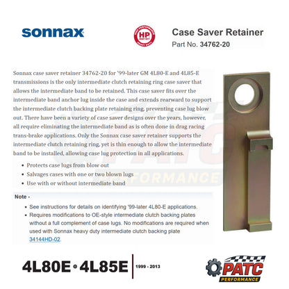 1999-Up 4L80E 4L85E Case Saver - Snap Ring Retainer - Sonnax 34762-20