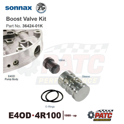 E4OD 4R100 Pump Pressure Boost Valve Kit | Sonnax 36424-01K