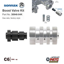 C6 Transmission Boost Valve Kit - GAS Ratio  | Sonnax 36946-04K