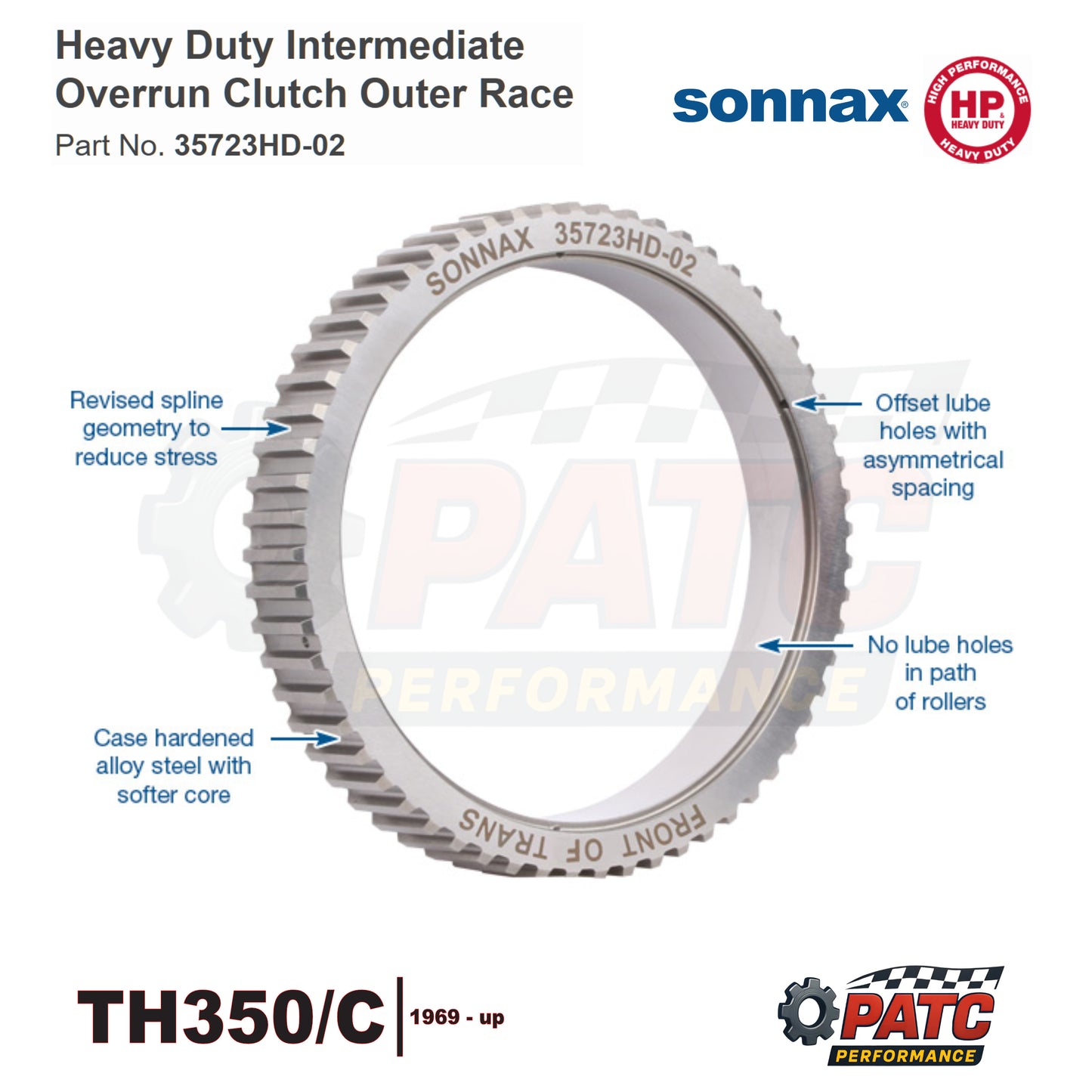 TH350/C Performance Intermediate Sprag Race - Hardened - Sonnax 35723HD-02