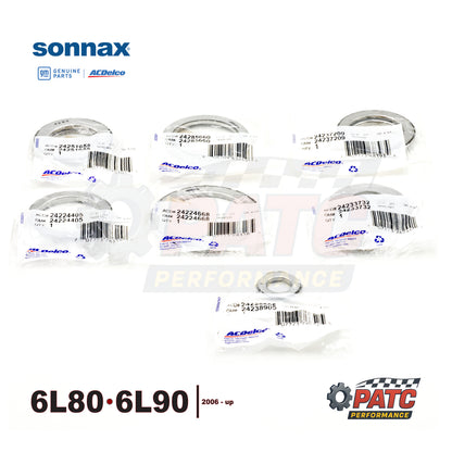 6L80 6L90 Thrust Bearings Set - 7-Piece Kit - Sonnax SBK-G80