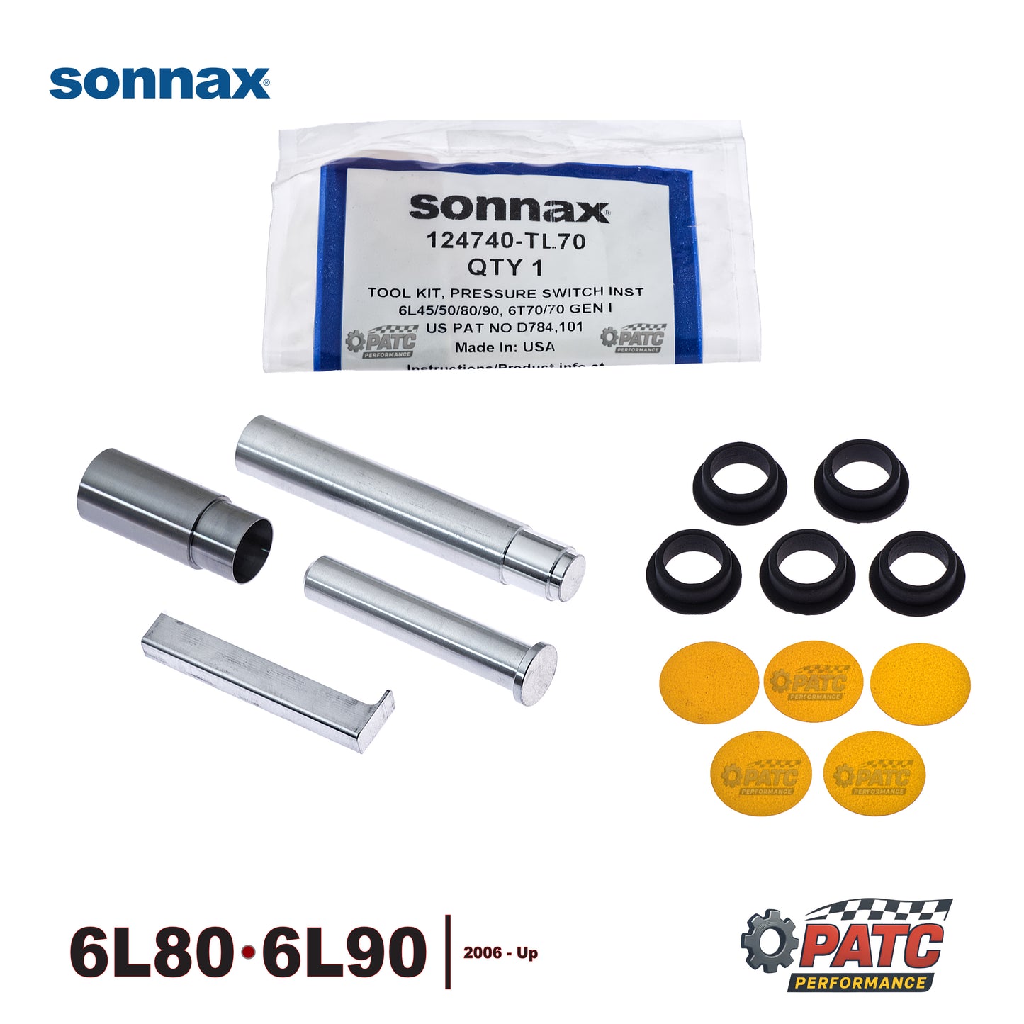 6L45/50 6L80 6L90 Transmission Pressure Switch Repair Kit w/Tool Set - Sonnax 124740-30K