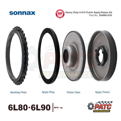 6L80 6L90 Transmission Heavy Duty 4-5-6 Clutch Apply Piston Kit 104960-01K