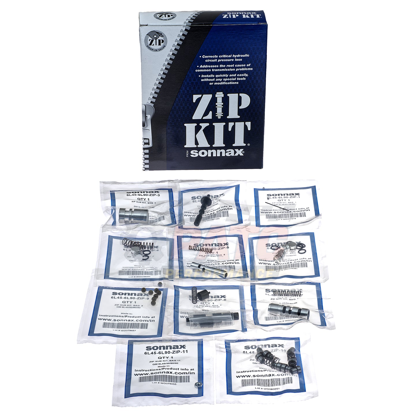 6L80 6L90 Transmission Valve Body Repair Sonnax Zip Kit  (6L45-6L90-ZIP)
