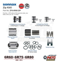 2006-2014 6R60 6R75 6R80 ZIP KIT® Valve Body Repair | Sonnax ZF6-6R60-ZIP