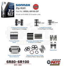 2015-2022 6R80 6R100 ZIP KIT® Valve Body Repair | Sonnax 6R80L-6R100-ZIP