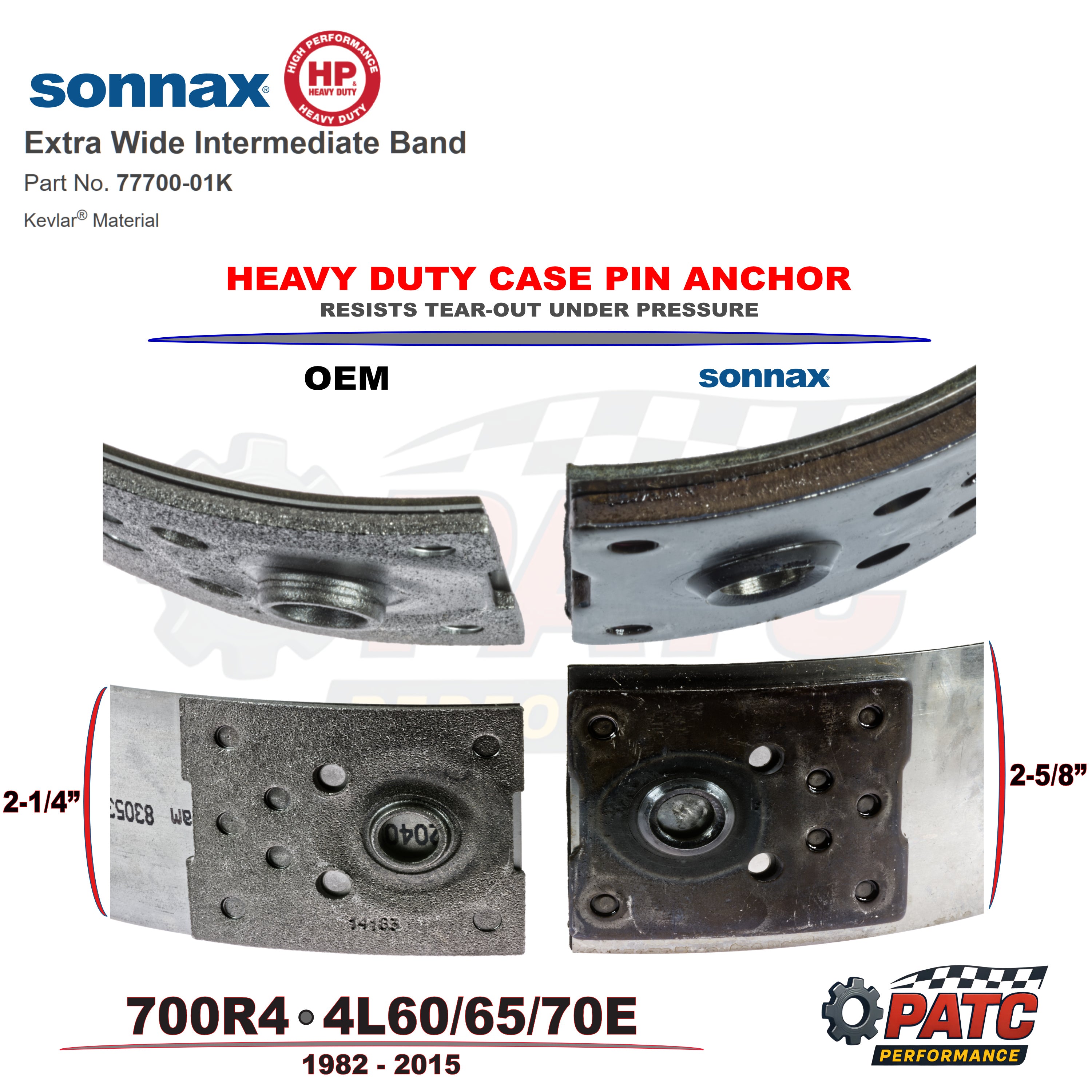 4L60/65/70E Performance WIDE Kevlar® Band | Sonnax 77700-01K