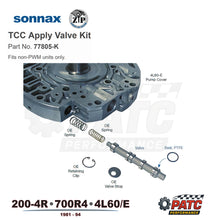 200-4R 700R4 4L60E TCC Apply Valve Kit non-PWM | Sonnax 77805-K