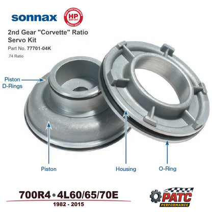 700R4 4L60E Performance Corvette Ratio Band Servo Kit 2nd Gear | Sonnax HP 77701-04K