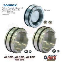 4L60E Performance Pinless Accumulator Piston 3pc Set | Sonnax 77998-03K 77987-01K