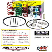 AODE 4R70W 4R75 Valve Body Repair Shift Correction Kit, Superior KAOD-E-V