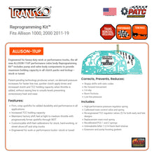 Allison 1000 / 2000 Performance Valve Body Reprogramming Kit 2011-on (ALLISON-11UP)