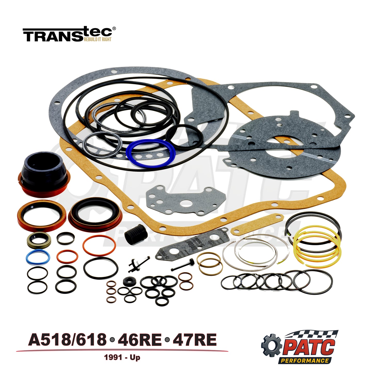 A518/618 46RE47RE Transmission Rebuild Overhaul Kit, Gaskets Rings and Seals by TransTec