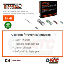 C4 SHIFT KIT® Valve Body Repair Kit 1965-66 | TransGo SK-4L