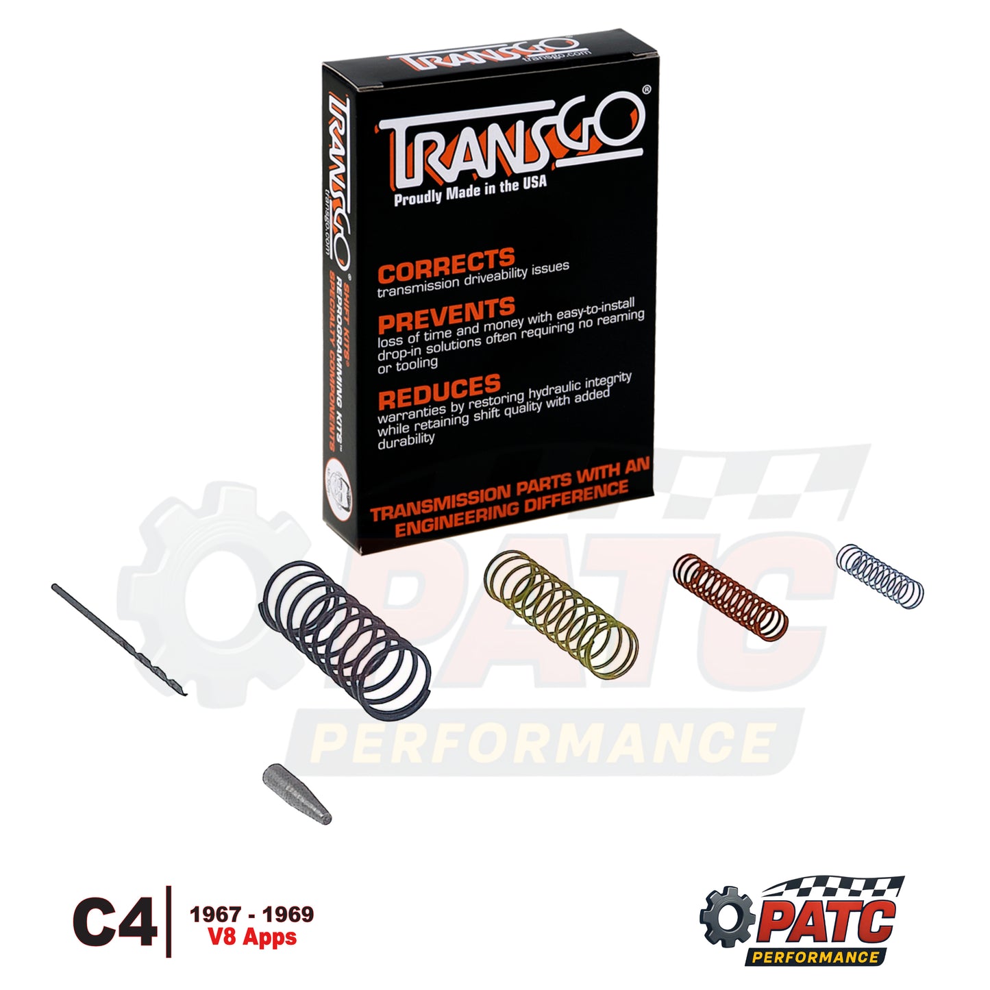 C4 SHIFT KIT® Valve Body Repair Kit 1967-69 - 8cyl | TransGo SK-4SL
