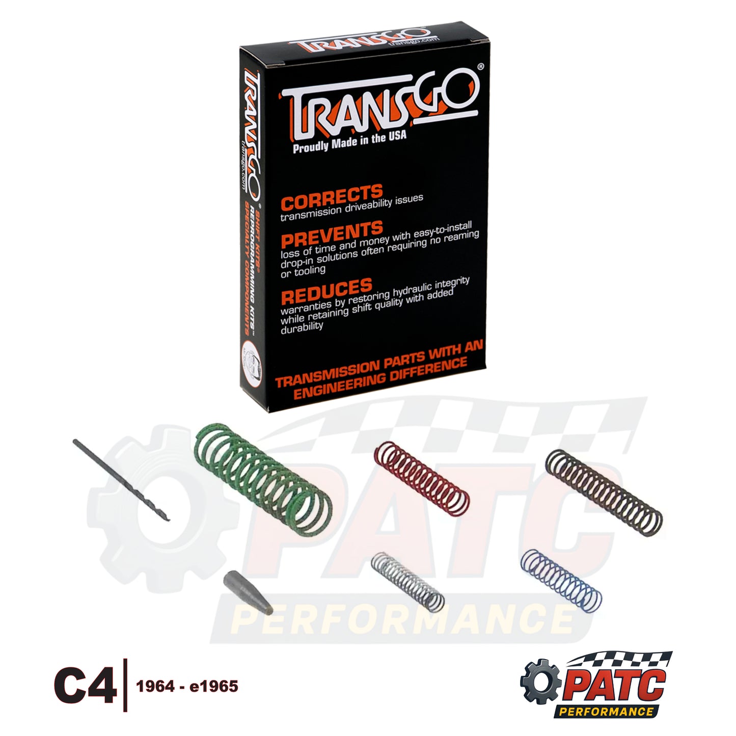 C4 SHIFT KIT® Valve Body Repair Kit 1964-E65 | TransGo SK-4
