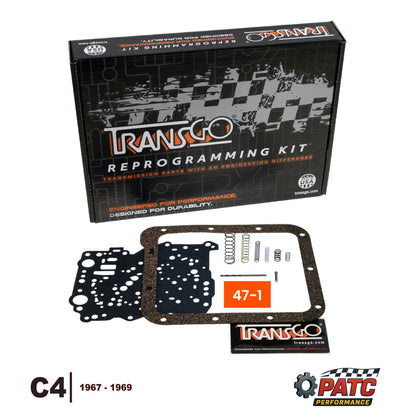 C4 Performance Valve Body Reprogramming Kit™ 1967-69 | TransGo 47-1