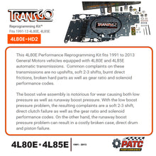 4L80E 4L85E Performance Reprogramming Kit - TransGo 4L80E-HD2