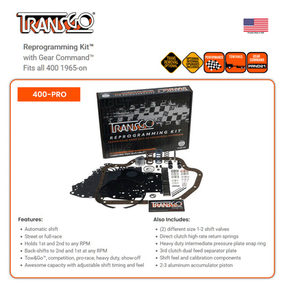 TH400 TransGo Reprogramming Kit™ with Gear Command™ (400-PRO)