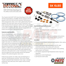 6L80 6L90 Pump and Valve Body Repair Kit SK-6L80