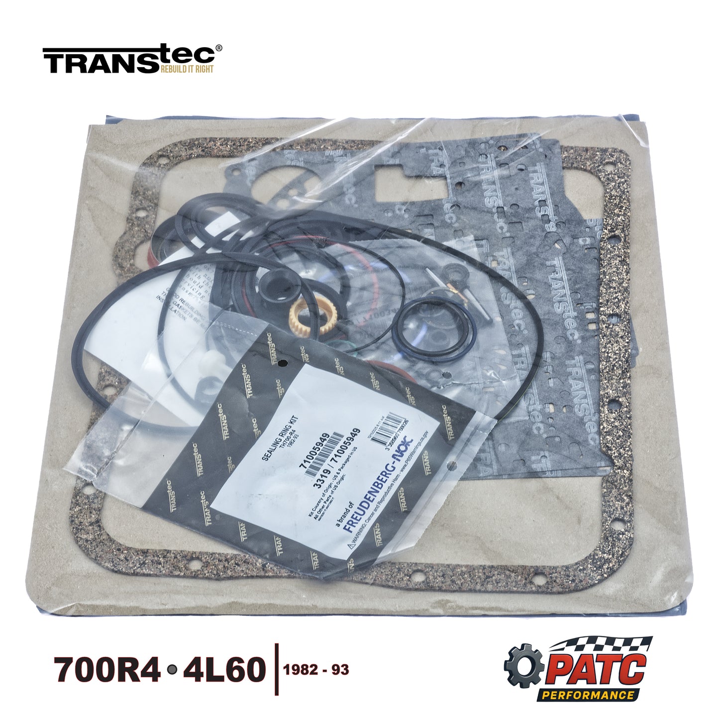 700R4 Transmission Overhaul with Gaskets and Seals Kit - TransTec - 1982-1993