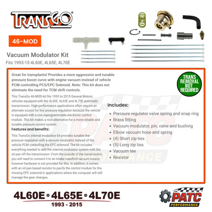 4L60E, 4L65E, 4L70E Pressure Modulator Kit | TransGo 46-MOD