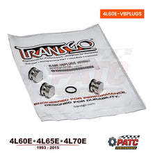 4L60E Valve Body Bore End-Plug Kit | TransGo 4L60E-VBPLUG