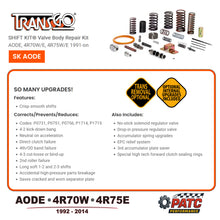 AODE 4R70W 4R75 Valve Body Repair - Shift Kit TransGo SK-AODE