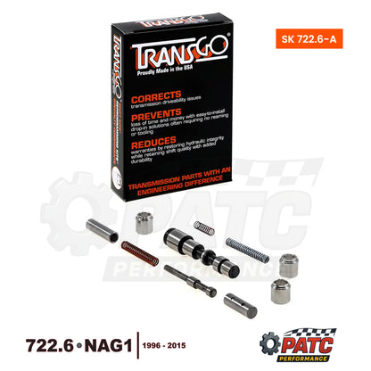 1996-2015 722.6 NAG1 SHIFT KIT® Valve Body Repair TransGo SK-722.6-A